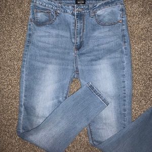 Light blue skinny jeans